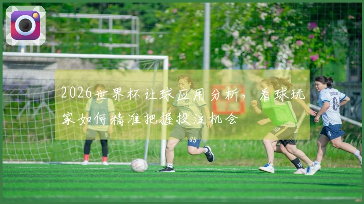 2026世界杯让球应用分析，看球玩家如何精准把握投注机会